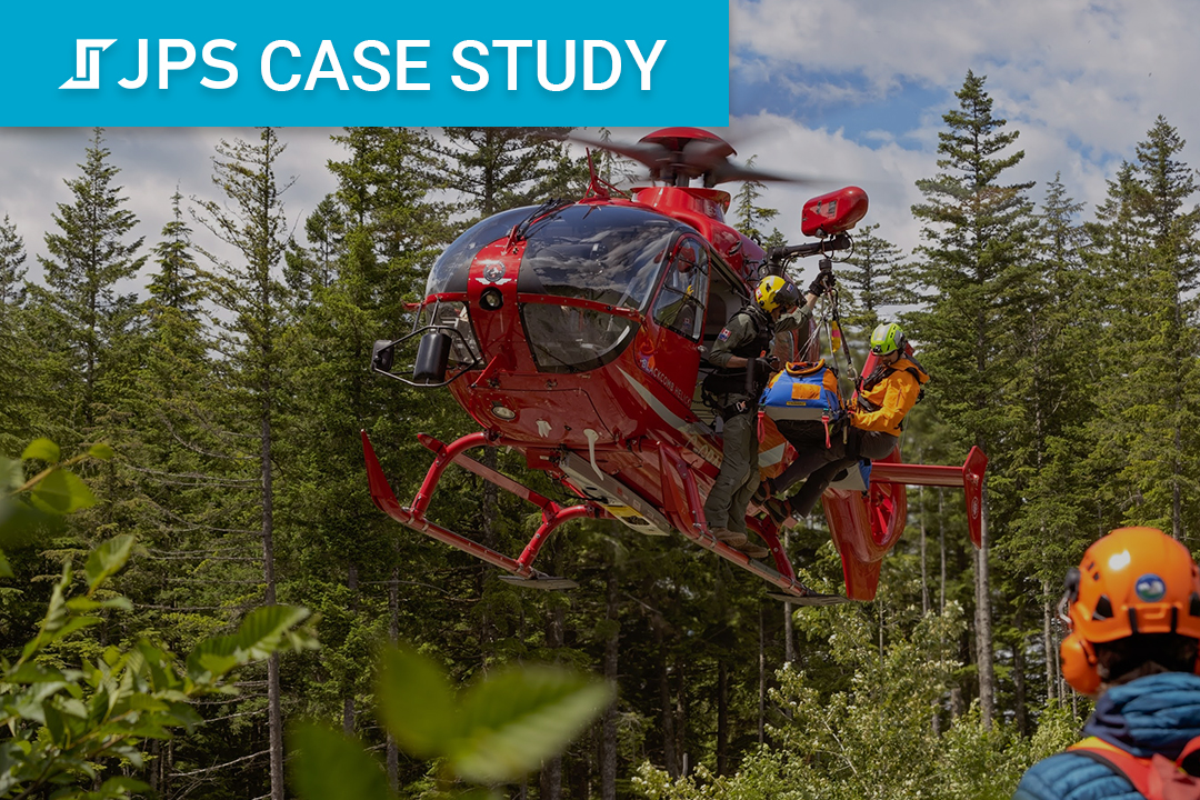 Helicopter communications and dispatch with JPS equipment