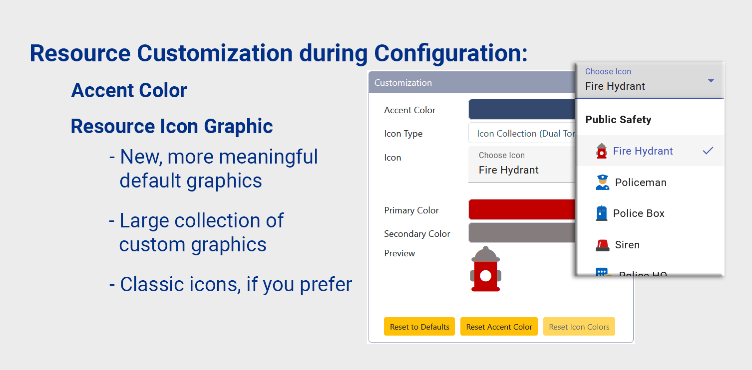 Updated, Customizable Resource Graphics