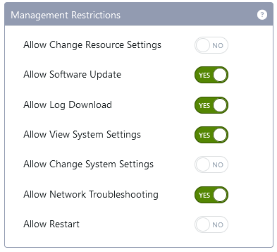 RSP-Z2 Management Restrictions on Z-Series Controller